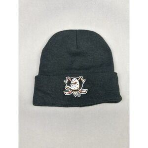 D23 Disney Fan Club Anaheim Ducks‎ Hockey Knit Beanie Cap Winter Hat